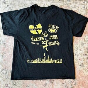 Wu-Tang Clan Black Graphic Tee with Yellow Print